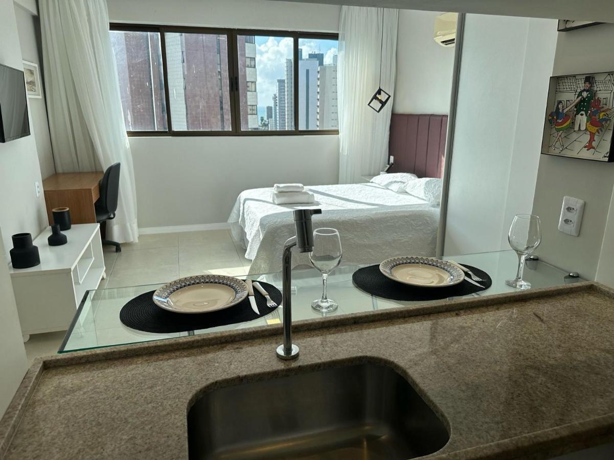 Flat Localizado A 200M Shopping Recife, Bem Perto Da Praia De Boa Viagem E Com Wi-Fi 400Mbps Ngoại thất bức ảnh